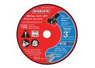Diablo DBD030045105F Cut-Off Disc, 3 in Dia, 0.045 in Thick, 3/8 in Arbor, Aluminum Oxide Abrasive