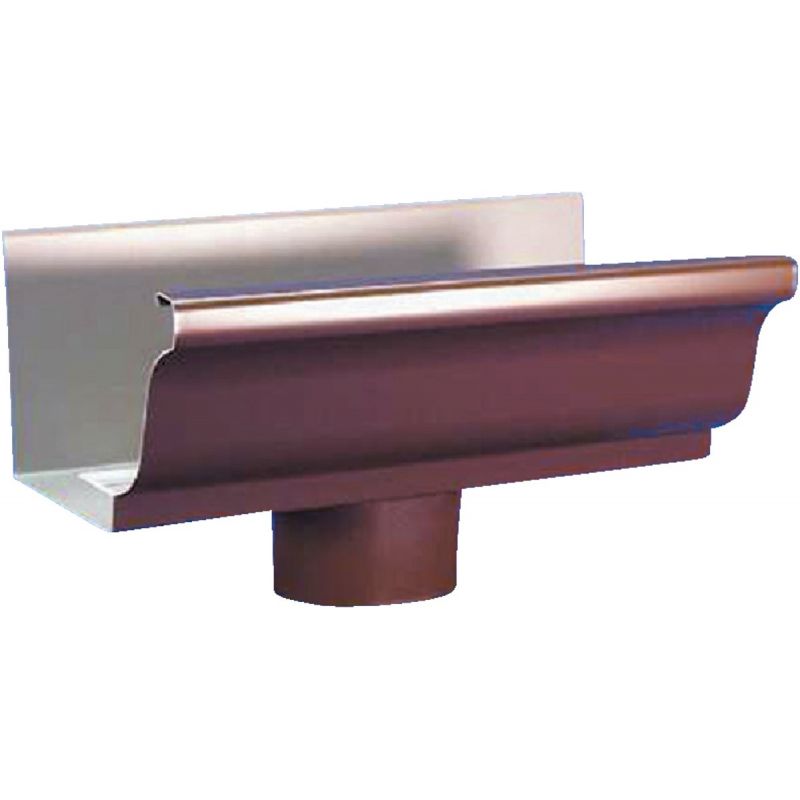 Amerimax Galvanized End With Drop Brown