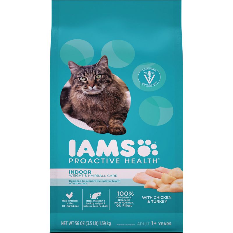 Iams Proactive Health Weight Control &amp; Hairball Care Dry Cat Food 3.5 Lb.