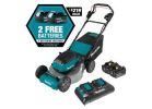 Makita XML08PT1 Brushless Commercial Lawn Mower Kit, Battery Included, 5 Ah, 18 V, Lithium-Ion, 21 in W Cutting Teal