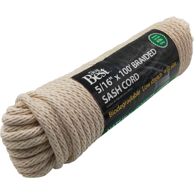 Buy Do it Best Solid Braided Cotton Sash Cord White