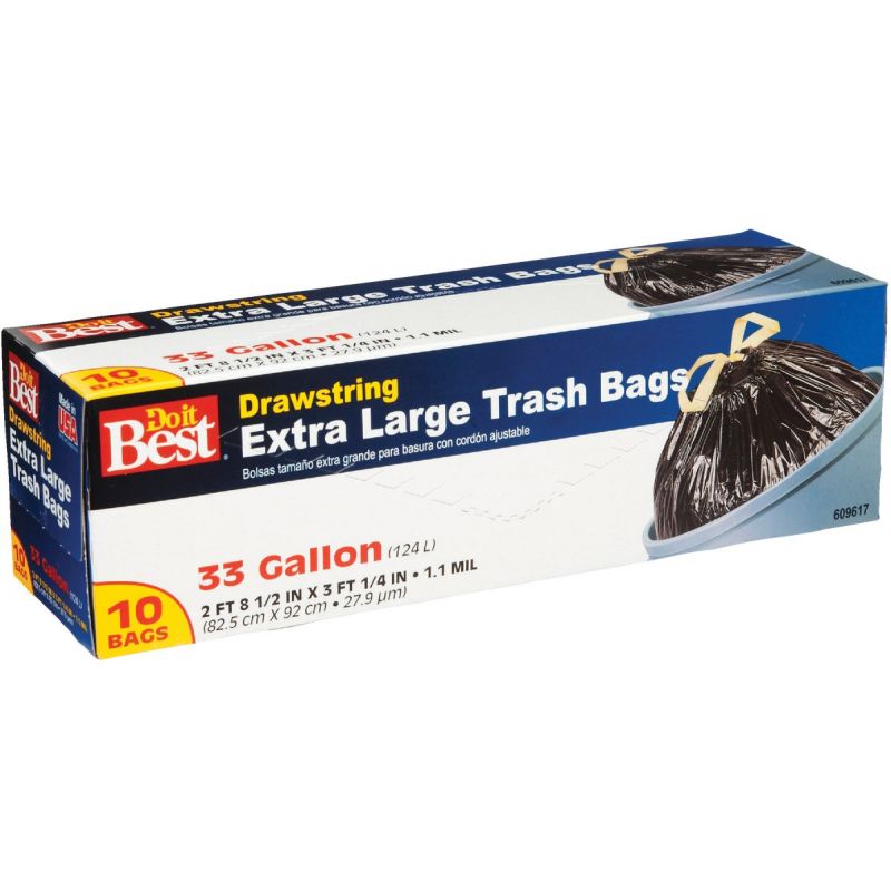 Do it Best Extra Large Trash Bag 33 Gal., Black