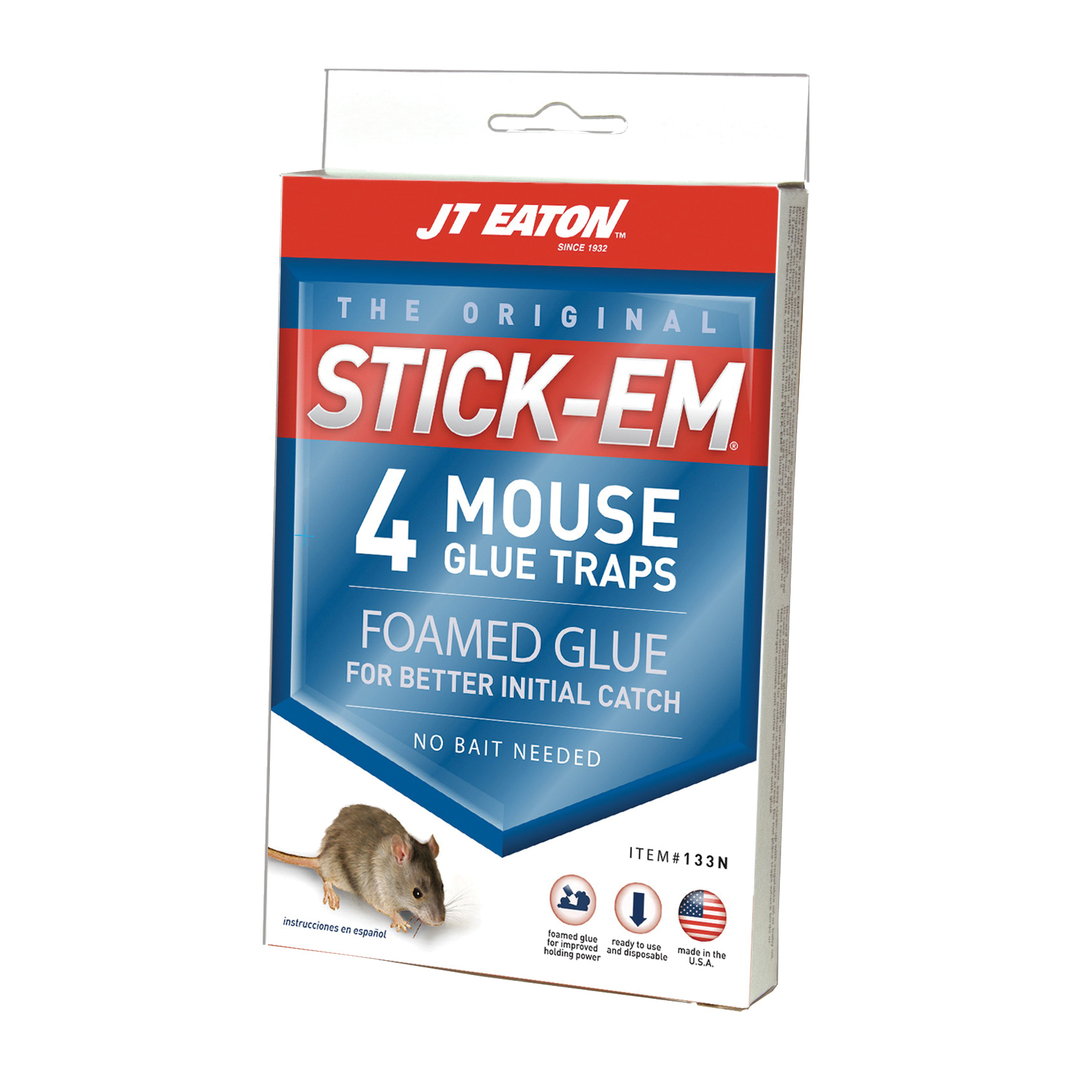 J.T. Eaton 409 Mouse Trap, 5-1/4 in W, 2-1/2 in H