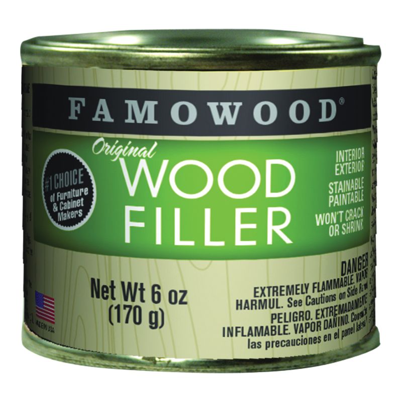 Famowood 36041106 Original Wood Filler, Liquid, Paste, Birch, 6 oz, Can Birch