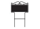 Hy-Ko 500-GF House Number Kit, Character: 0 to 9, Black Character, White Background, Wrought Iron