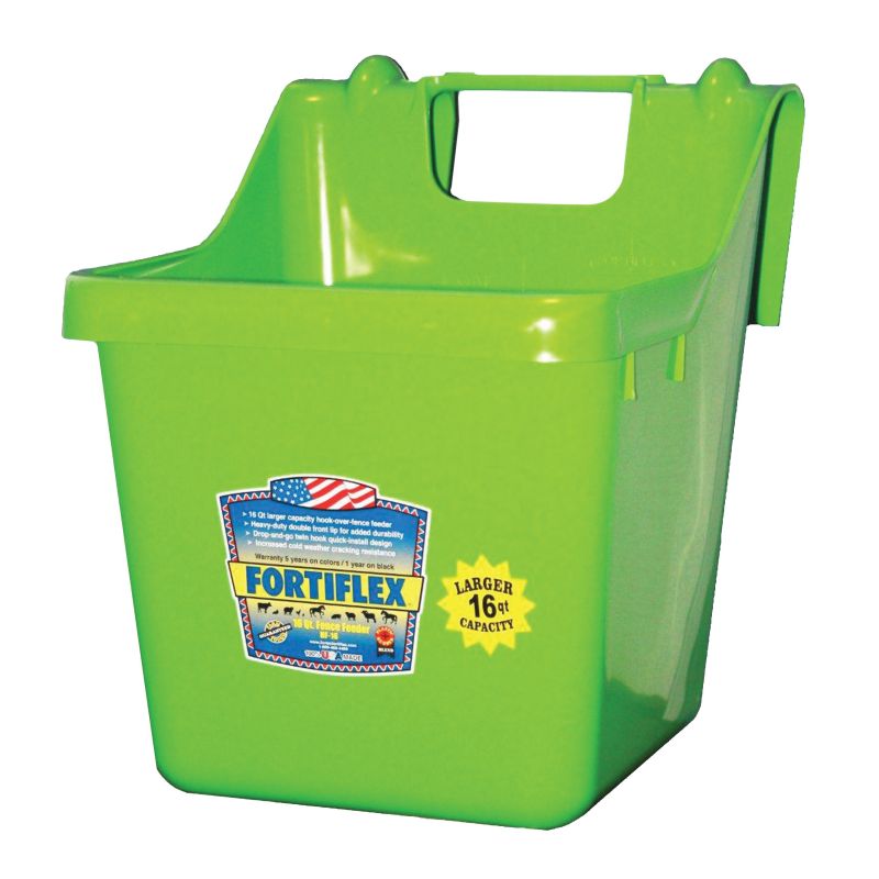 Fortex-Fortiflex 1301643 Bucket Feeder, Fortalloy Rubber Polymer, Green Green