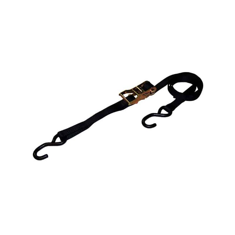 ANCRA Contractor Grade Series 10936-16 Tie-Down, 1 in W, 16 ft L, Polyester, 3500 lb Working Load, S-Hook End