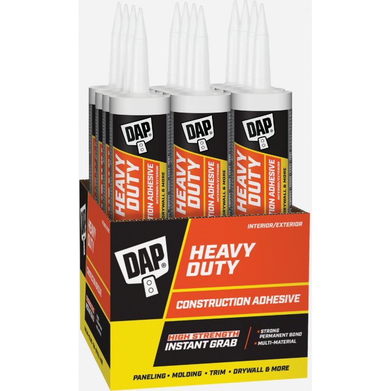 DAP Heavy Duty Construction Adhesive White, 10 Oz.