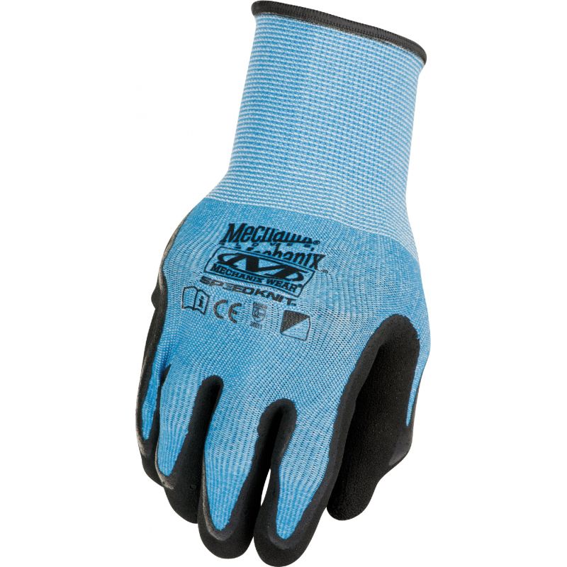 Mechanix Wear SpeedKnit CoolMax Men&#039;s Work Gloves L/XL, Blue
