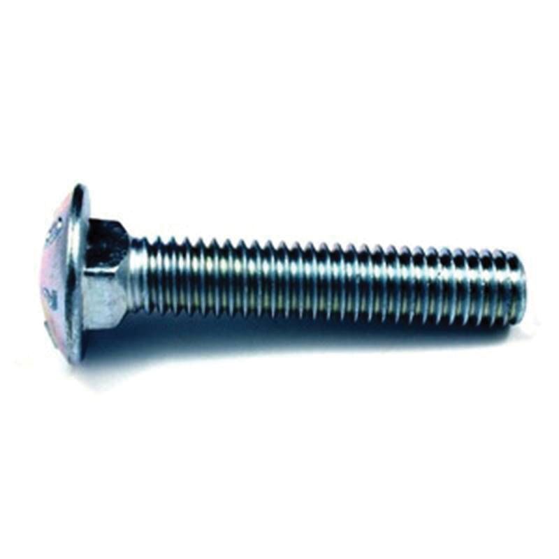 Reliable CBHDG126B Carriage Bolt, 1/2-13 Thread, Coarse Thread, 6 in OAL, Galvanized Steel, A Grade