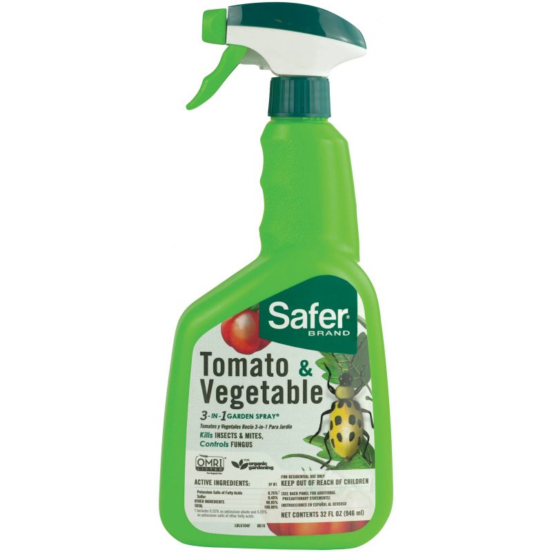 Safer Tomato &amp; Vegetable Insect Killer 32 Oz., Trigger Spray