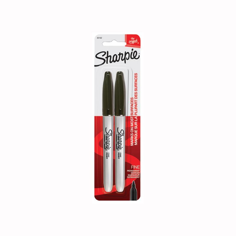 Sharpie 30162PP Permanent Marker, Fine Lead/Tip, Black Lead/Tip