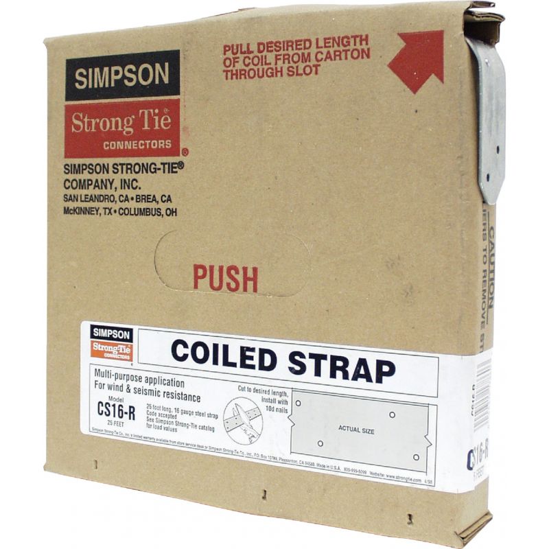 Simpson Strong-Tie Coiled Strap 1-1/4 In. X 25 Ft.