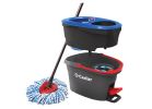 O-Cedar EasyWring RinseClean 168534 Spin Mop System, Black/Red Black/Red