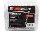 Grip-Rite Max Stainless Steel Deck Screws #7 X 2-1/4 In., Silver, T-15