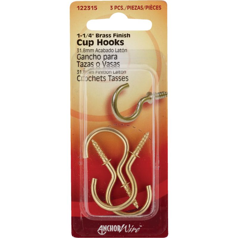 Hillman Anchor Wire Large Cup Hook (Pack of 10)