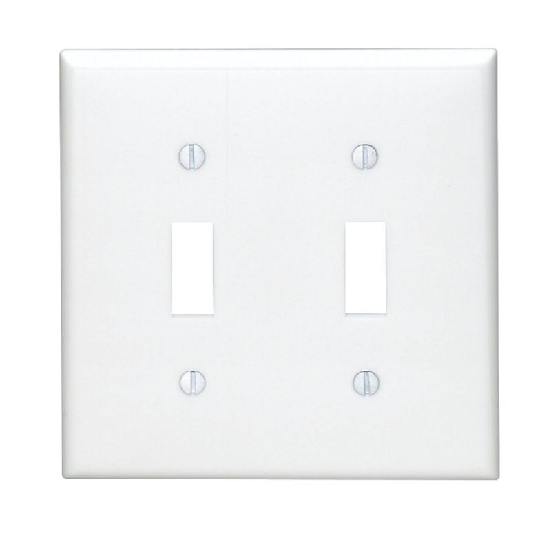 Leviton Nylon Toggle Switch Wall Plate White