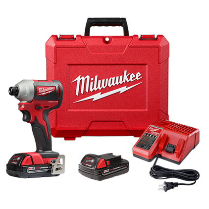 Buy Milwaukee 2850-22CT Impact Driver Kit, Battery Included, 18 V