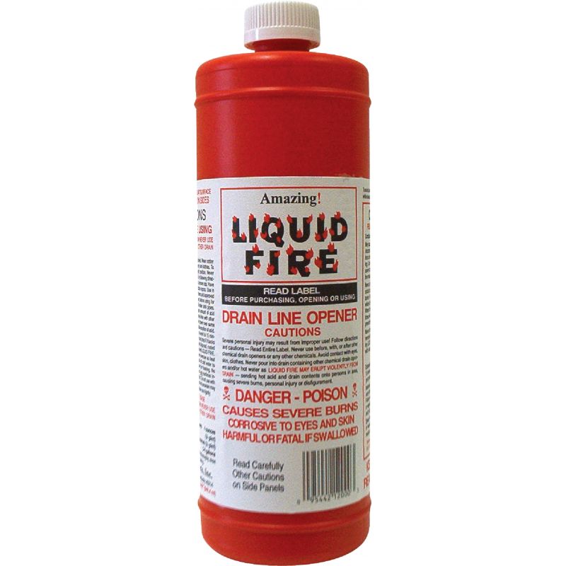 Liquid Fire Drain Line Opener 32 Oz. (Pack of 12)