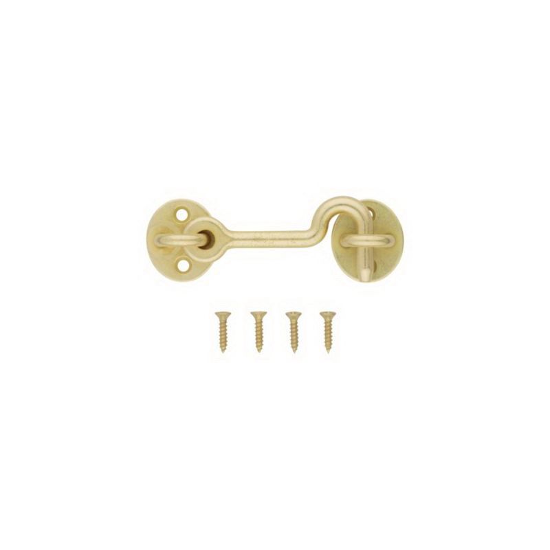National Hardware N700-154 Privacy Hook, 4 in, Steel, Brushed Gold 4 In