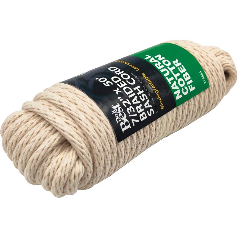Buy Do it Best Solid Braided Cotton Sash Cord White