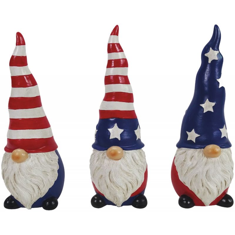 Alpine Patriotic Americana Gnome Statue Patriotic (Pack of 9)