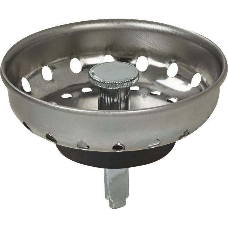 Do it Stainless Steel Basket Strainer Stopper With Post 3-1/2 In.