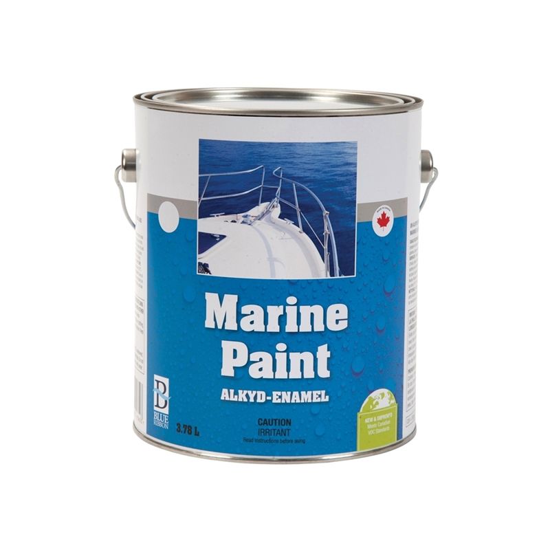 UCP Paints E8059-3.78 Marine Paint, Gloss Sheen, Pacific Blue, 3.78 L, Can Pacific Blue (Pack of 2)