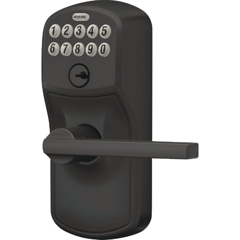 Schlage Electronic Keypad Entry Latitude Lever with Plymouth Trim