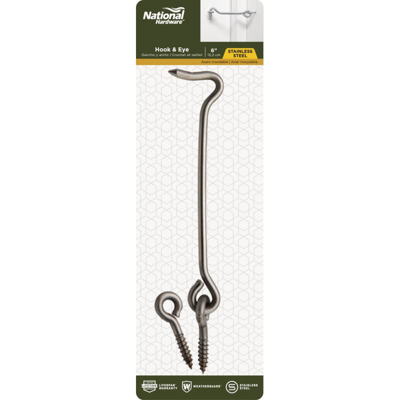National Stainless Steel Hook And Eye