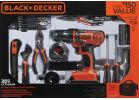 Black &amp; Decker 20V MAX Lithium-Ion Cordless Drill 68-Piece Project Kit
