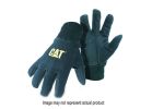 CAT CAT015400L Gloves, L, Cotton/PVC, Black L, Black