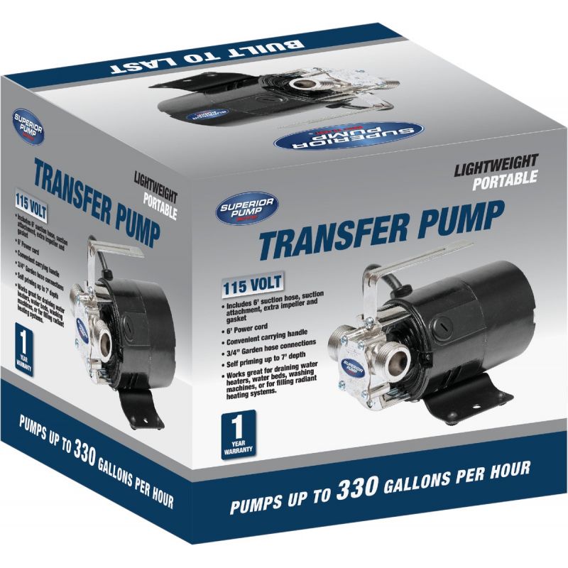 Superior Pump 115V Portable Transfer Pump