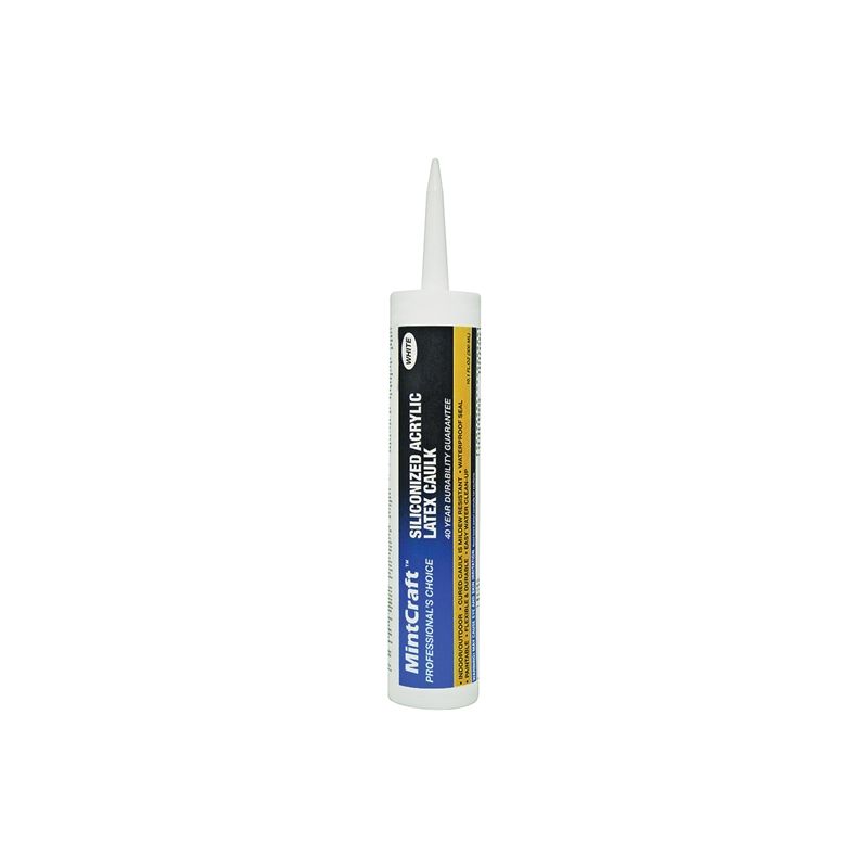 ProSource 7850200 Acrylic Sealant Caulk, White, 10.1 oz Cartridge White (Pack of 12)