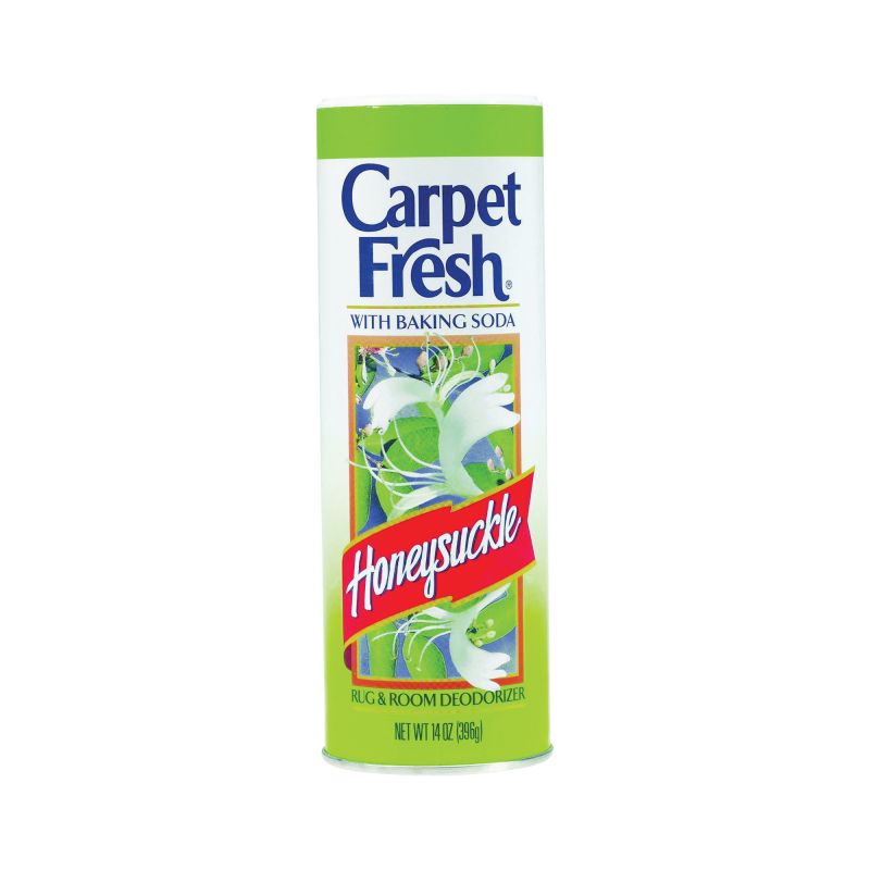 Carpet Fresh 275149 Carpet and Room Deodorizer, 14 oz Can, Honeysuckle, White White