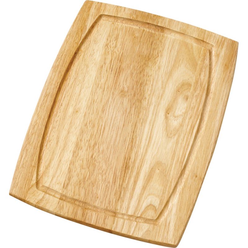 Farberware Curved Wood Cutting Board Natural