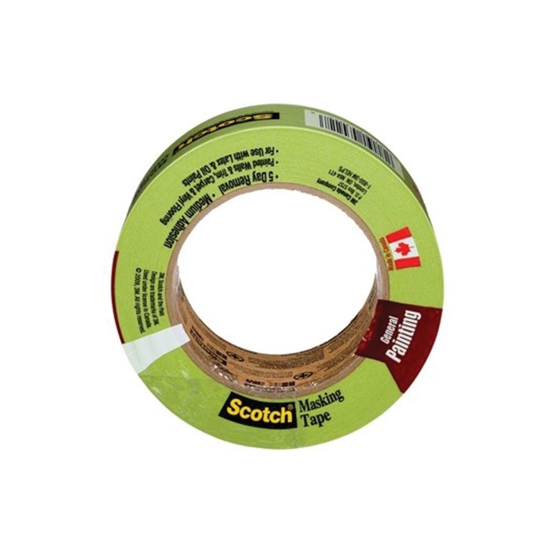ScotchBlue 2055PCW - 48 MM Masking Tape, 55 m L, 48 mm W, Crepe Paper Backing, Green Green