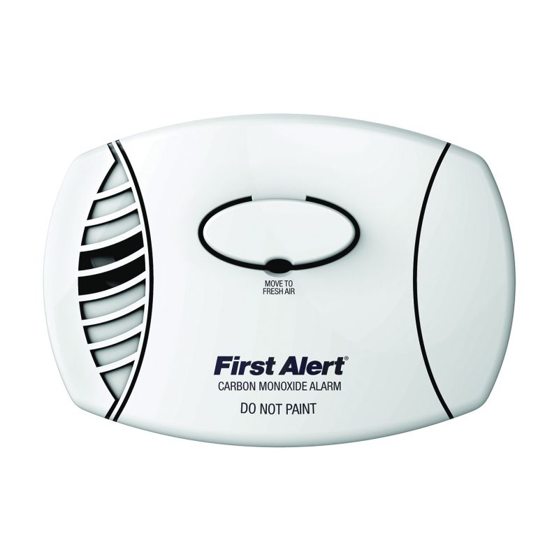 First Alert CO400B Single Gas Detector, 85 dB, Alarm: Audible/Visual, Electrochemical Sensor, White White