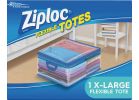 Ziploc Flexible Totes Clothes Storage Bag 10 Gal., Blue