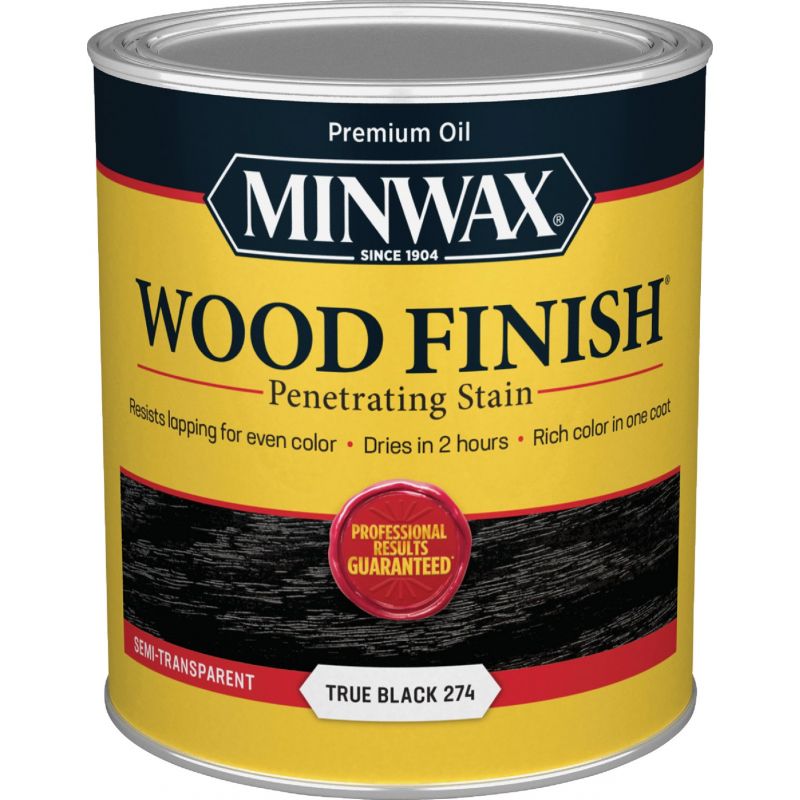 Minwax Wood Finish Penetrating Stain True Black, 1 Qt.