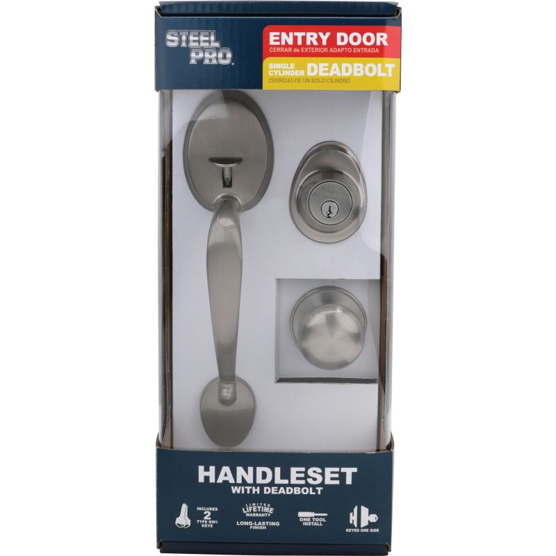 Steel Pro Half Round Entry Door Handleset