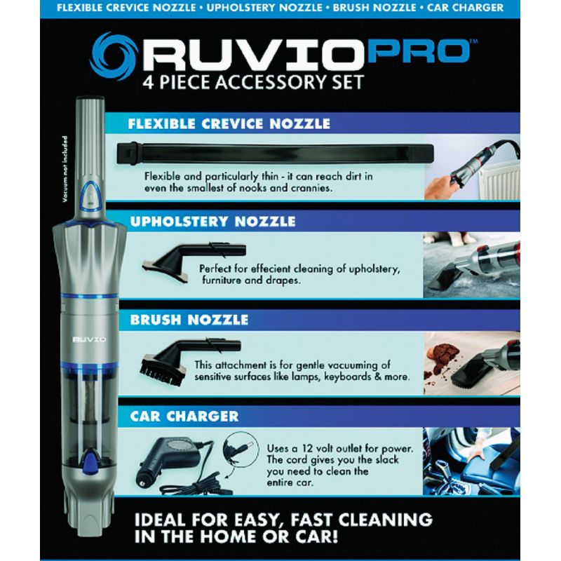 Ruvio Handheld Vacuum Cleaner Accessory Set