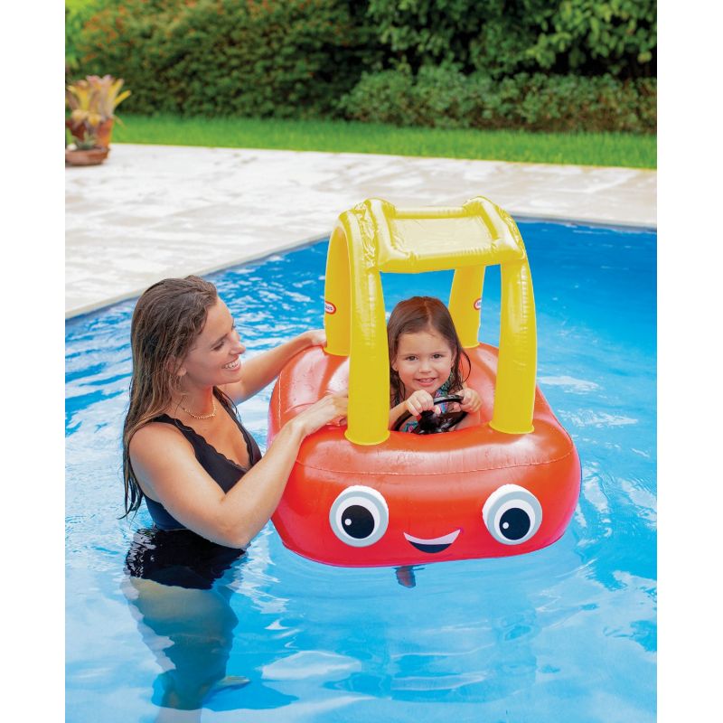 PoolCandy Little Tikes Cozy Couple Pool Float Red &amp; Yellow, Ride-On