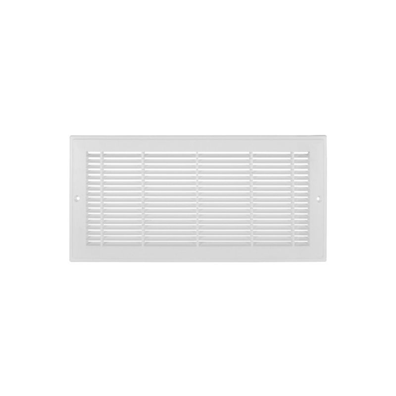 Imperial RG3011 Sidewall Grille, 14 in L, 6 in W, Rectangle, Polystyrene, White White