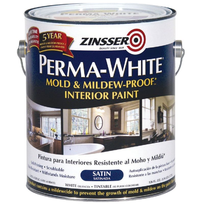 Perma-White Mold And Mildew-Proof Interior Paint 1 Gal., White-Tintable