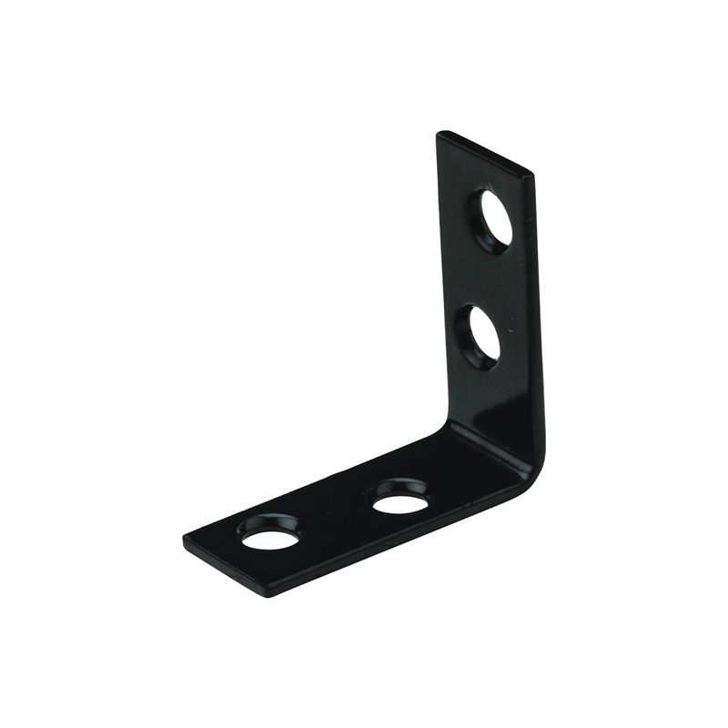 National Hardware 115BC Series N266-480 Corner Brace, 1-1/2 in L, 5/8 in W, Steel, 0.08 Thick Material Black
