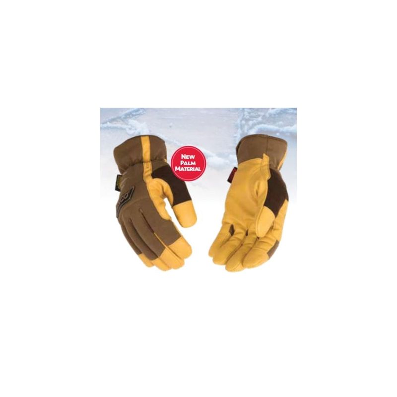 KincoPro 2014HK-XL Driver Gloves, Men&#039;s, XL, Easy-On, Shirred Elastic Wrist Cuff, TPR Back, Brown XL, Brown