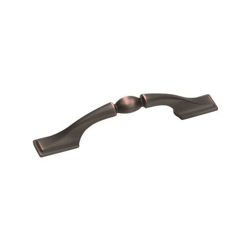 Amerock Sterling Traditions Series BP1302ORB Cabinet Pull, 4-15/16 in L Handle, 1 in Projection, Zinc, Oil-Rubbed Bronze