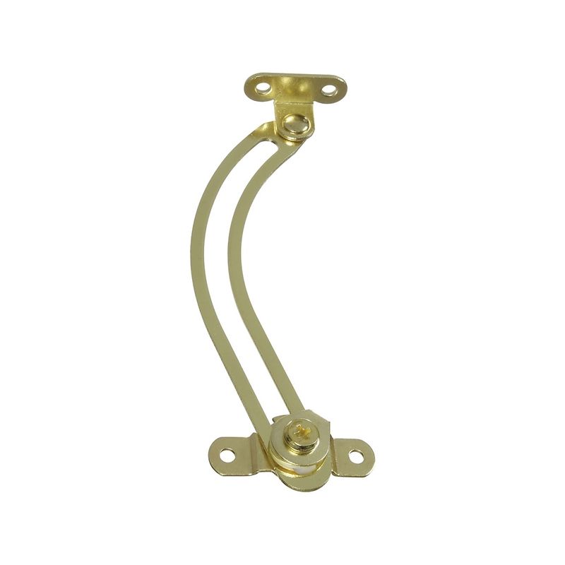 National Hardware N208-652 Friction Lid Support, Steel, Brass, 5-1/2 in L