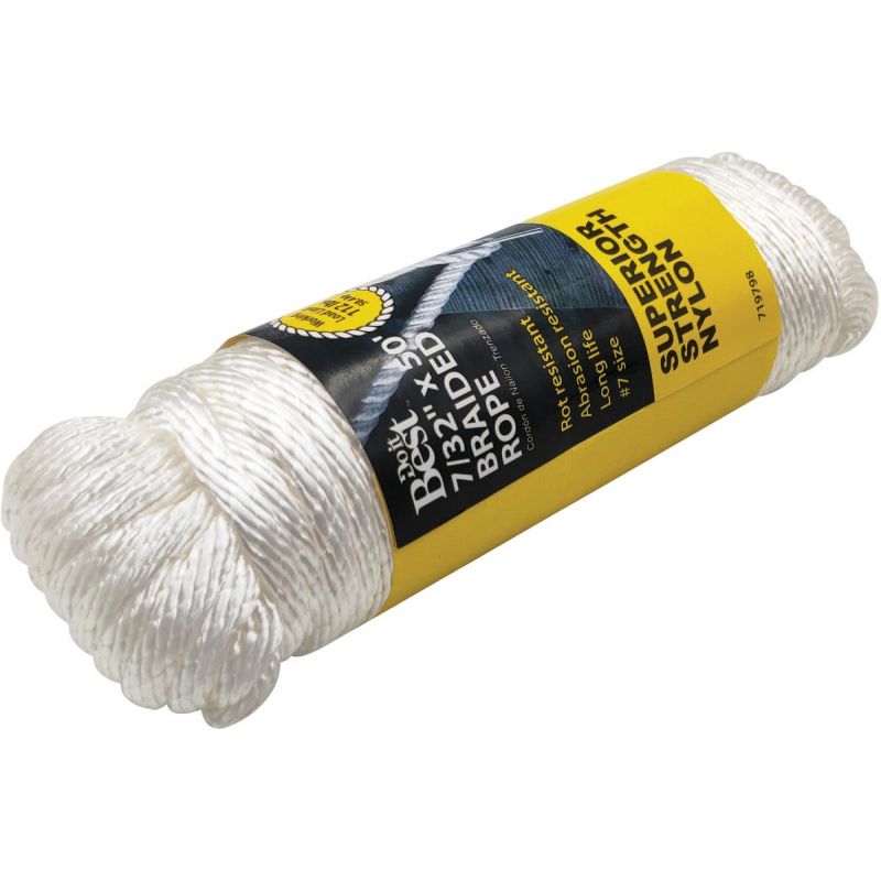 Do it Best Braided Nylon Packaged Rope White